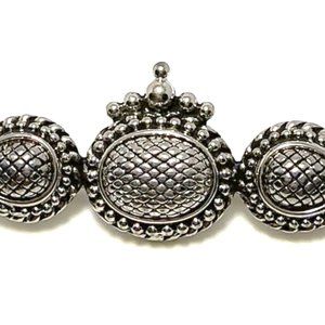 DESIGNER INSPIRED, SILVER EMBOSSED BAR PIN